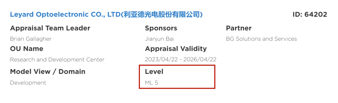 全球最高等级认证 | 新利luck获CMMI 5证书