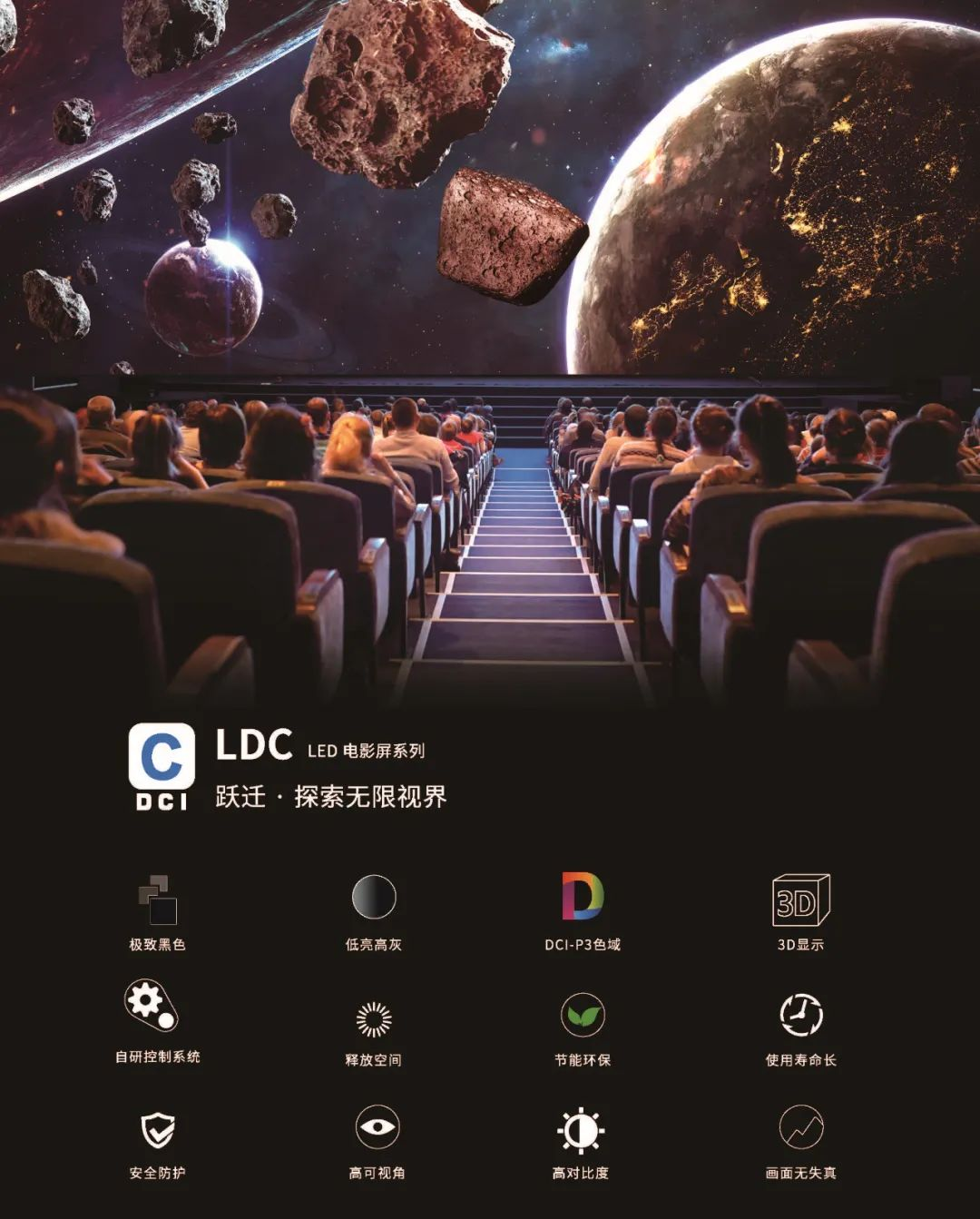 “自研+合作”全面开花，新利luck成业内LED电影屏通过DCI认证最多企业